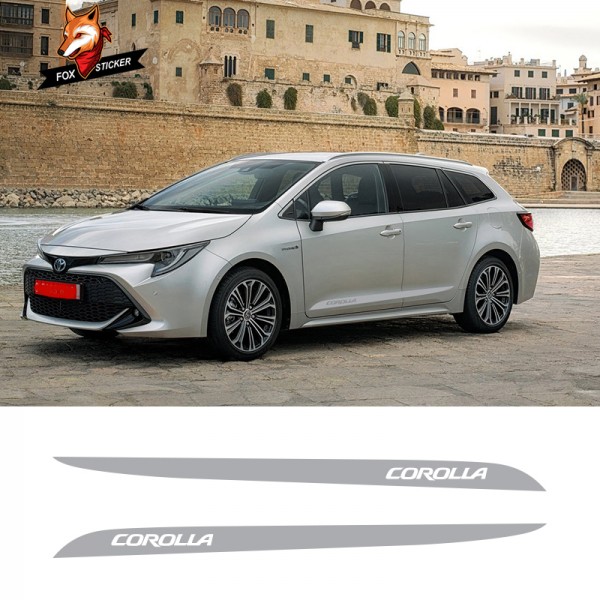 Customized Vinyl Car Styling Side Stripe Skirt Sticker Decals Wraps Body Graphics Car Decal Car Accessaries for Honda Corolla